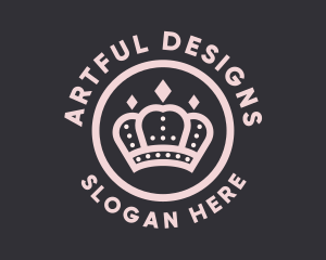 Queen Diamond Crown  logo design