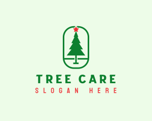 Christmas Tree Xmas logo design