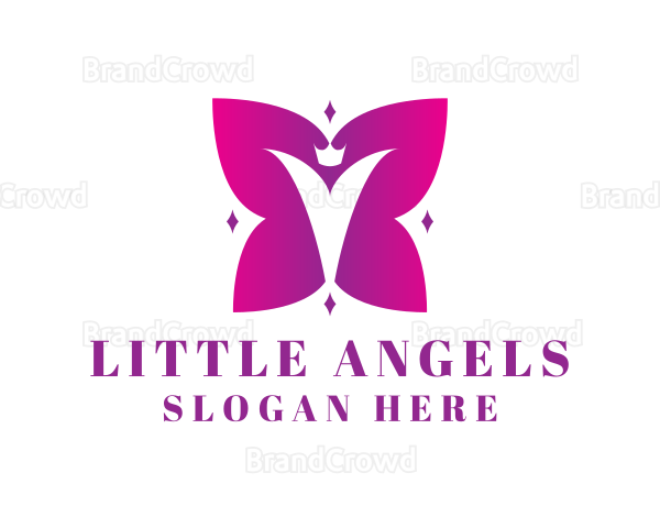 Magenta Butterfly Queen Logo