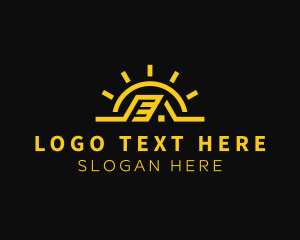 Mortgage - Sun House Roofing logo design