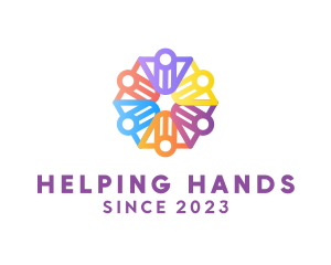 Volunteering - Human Rights Community logo design