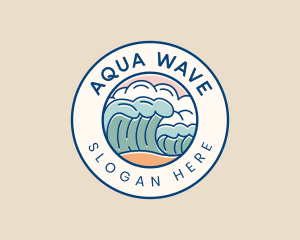 Wave Beach Resort logo design