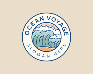 Wave Beach Resort logo design