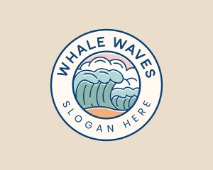 Wave Beach Resort logo design