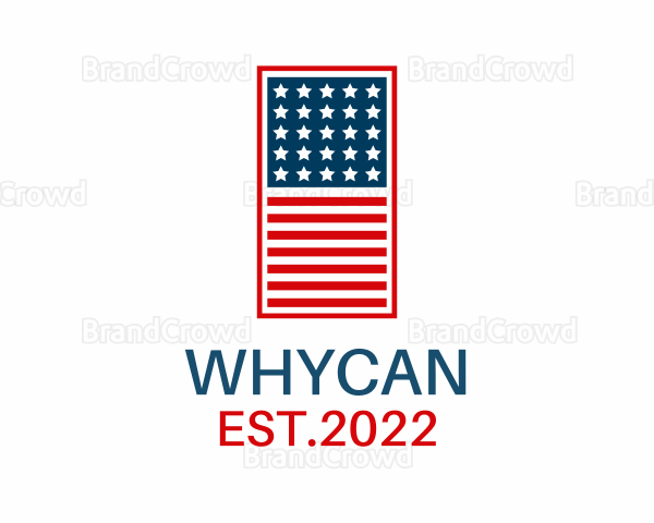 Patriotic USA Flag Logo