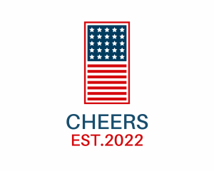 United States - Patriotic USA Flag logo design