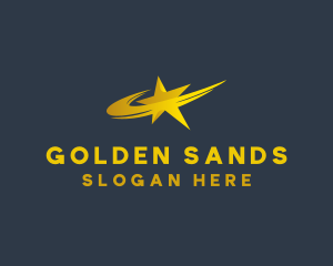 Golden Star Swoosh logo design