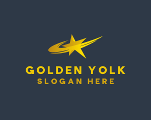 Golden Star Swoosh logo design