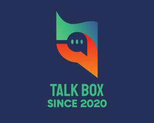 Chat Box - Digital Chat Bubble logo design