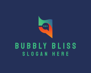 Digital Chat Bubble logo design