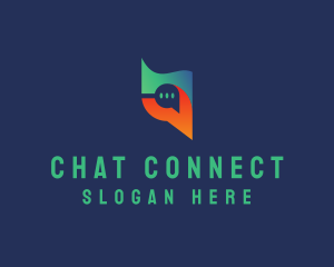 Digital Chat Bubble logo design