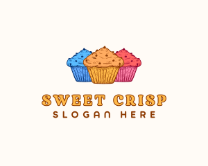 Cupcake Sweet Dessert logo design