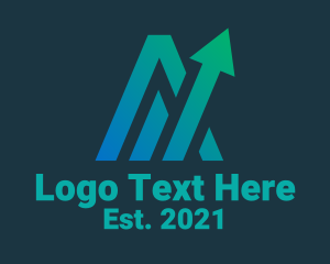Forex - Letter A Arrow Forwarding logo design