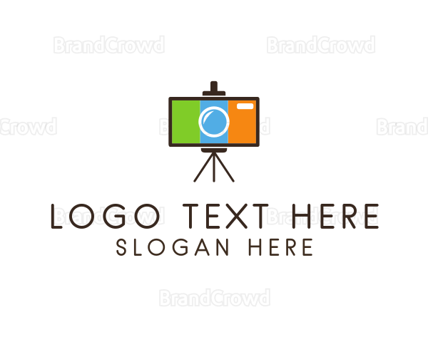 Tripod Camera Photography Logo