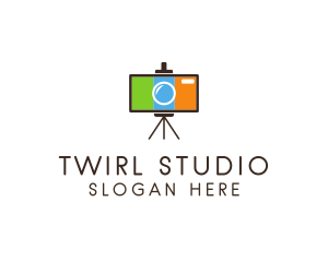 Tripod Camera Photography logo design