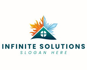 Sustainability - House Fire Ice logo design