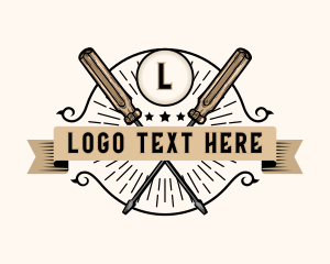 Maintenance - Handyman Hardware Screwdriver logo design