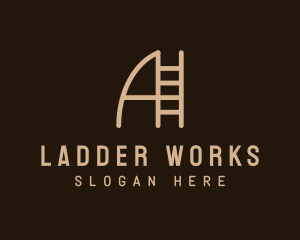 Ladder - Ladder Letter A logo design