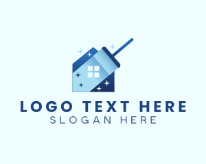 Broom - House Broom Housekeeping logo design