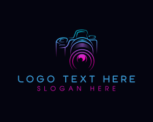 Dslr - Camera Photographer Lens logo design