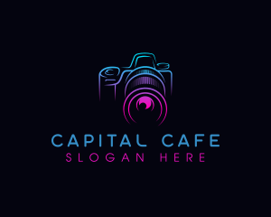 Camera Photographer Lens logo design