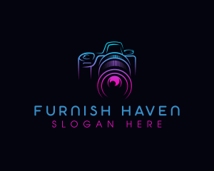 Camera Photographer Lens logo design