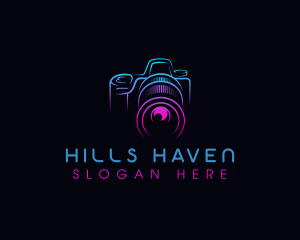 Camera Photographer Lens logo design