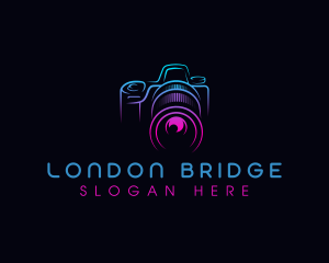 Camera Photographer Lens logo design