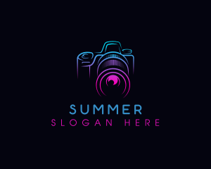 Camera Photographer Lens logo design