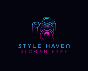 Camera Photographer Lens logo design