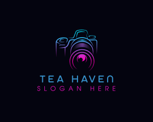 Camera Photographer Lens logo design