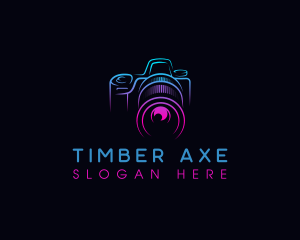 Camera Photographer Lens logo design