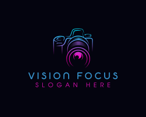Lens - Camera Photographer Lens logo design