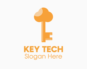 Orange Cloud Key logo design