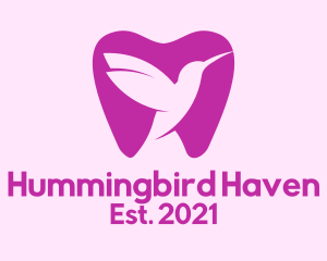 Hummingbird - Magenta Tooth Hummingbird logo design