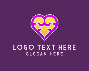 Mardi Gras - Erotic Thorn Heart logo design