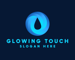 Moisturizer - Round Water Droplet logo design