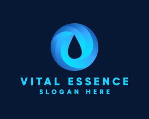 Essence - Round Water Droplet logo design