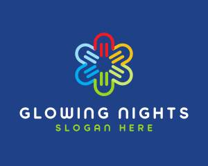 Neon Lights - Neon Flower Boutique logo design