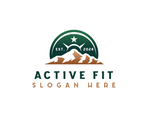 Fit - Barbell Mountain Fitness logo design