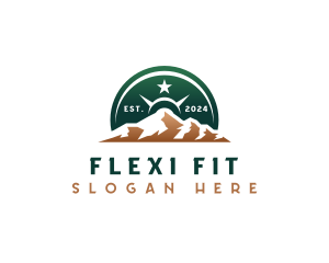 Barbell Mountain Fitness logo design