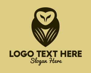 Nocturnal - Brown Owl Aviary logo design