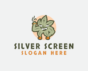 Cannabis - Leaf Marijuana Smoker logo design