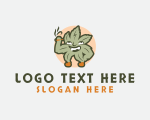 Vape - Leaf Marijuana Smoker logo design