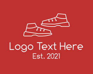 Shoemaker - White Training Shoes logo design