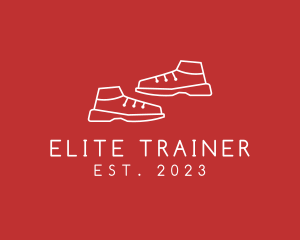 Running Training Shoes logo design