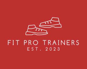 Trainers - Running Training Shoes logo design