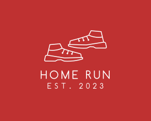 Running Training Shoes logo design