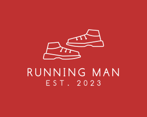 Running Training Shoes logo design