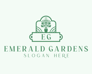 Shovel Plant Landscaping logo design